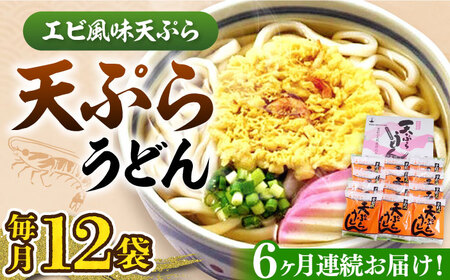【全6回定期便】天ぷらうどん(12食入り)《豊前市》【富士菊】うどん 天ぷらうどん 天ぷら 麺 麺類 福岡 豊前 [VAI056]