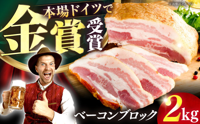 【ドイツで金賞受賞！】ベーコン ブロック 2Kg 《豊前市》【みやこハム】 DLG 2024 金賞 受賞 肉 豚肉 ベーコン 金賞 [VAN011]  ベーコン おつまみ ギフト 贈り物 ベーコン ブロック ハム バーコンブロック ベーコン ベーコンブロック 豚肉 肉 ブロック ハム ベーコン おつまみ ビール ベーコンブロック