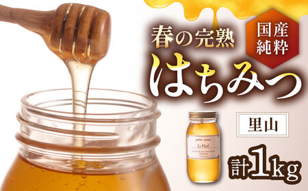 春の完熟はちみつ 里山 1kg《豊前市》【須田養蜂場】蜂蜜 はちみつ 調味料 ギフト [VAR006]