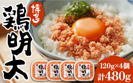 博多 鶏明太 120g×4個 《豊前市》【株式会社MEAT PLUS】おかず おつまみ ふりかけ そぼろ [VBB013]