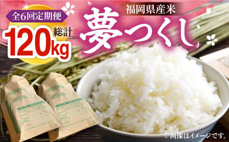 【R7年産新米】【全6回定期便】福岡県産米 夢つくし 20kg (10kg×2袋)  《豊前市》【湯越農園】米 精米 白米 [VBC015]