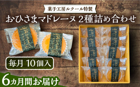 【全6回定期便】おひさまマドレーヌ 10個 詰め合わせ (おひさまマドレーヌ5個 三毛門かぼちゃマドレーヌ5個)《豊前市》【菓子工房ルクール】 お菓子 菓子 詰め合わせ 洋菓子 [VBI025]
