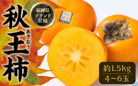 【先行予約】秋王 ( あきおう ) 柿 1.5kg 箱 (4-6玉)【2025年10月以降順次発送】《豊前市》【南国フルーツ】柿 果物 フルーツ ＜離島配送不可＞[VBY006]