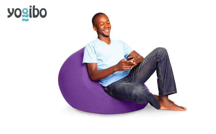 10/16 受付終了！【選べるカラー】Yogibo Mini  《豊前市》【株式会社Yogibo】ヨギボー ミニ ソファ クッション 枕 ベッド [VDI003] パープル