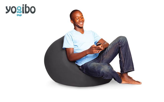 10/16 受付終了！【選べるカラー】Yogibo Mini  《豊前市》【株式会社Yogibo】ヨギボー ミニ ソファ クッション 枕 ベッド [VDI003] ダークグレー