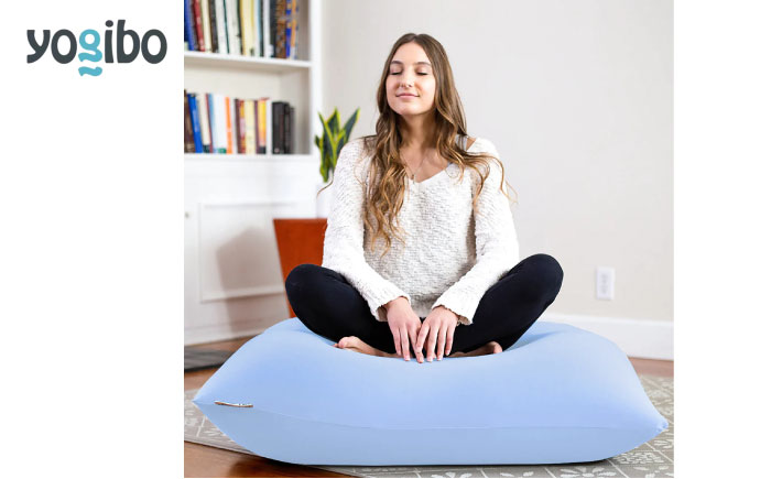10/16 受付終了！【選べるカラー】Yogibo Mini  《豊前市》【株式会社Yogibo】ヨギボー ミニ ソファ クッション 枕 ベッド [VDI003] ペールブルー