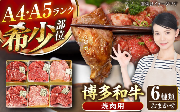 【A4～A5ランク】博多和牛 希少部位 おまかせ 6種セット 420g(70g×6種) 《豊前市》【株式会社木村食品】 ステーキ 牛肉 国産 [VDZ005]