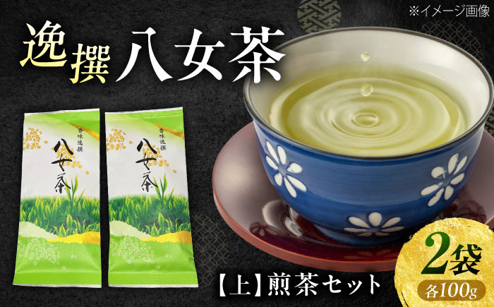 八女茶【上】煎茶セット 100g×2袋 《豊前市》【株式会社木村食品(千代海苔株式会社)】 [VEH017]