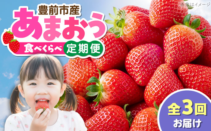 【全3回定期便】あまおう3種食べ比べ返礼品 5万円コース 《豊前市》【豊前市定期便】 [VZZ027]