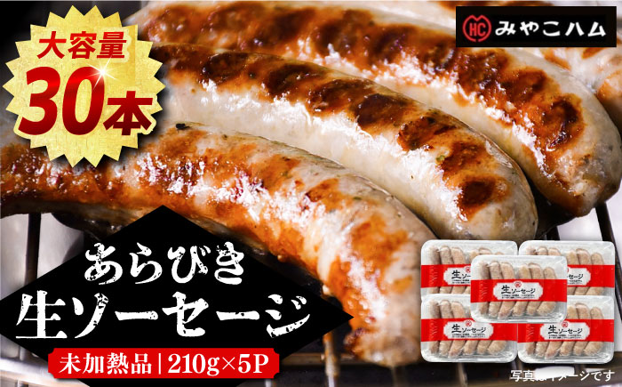 あらびき 生ソーセージ 6本 × 5パック [豊前市][みやこハム] 肉 豚肉 ソーセージ [VAN013] ソーセージ ウインナー ウインナーソーセージ 生ソーセージ 生ウインナーソーセージ ソーセージ 肉 豚肉 ソーセージ 生ソーセージ あらびき 粗挽き 荒挽き ソーセージ