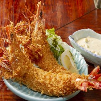 【簡単ごはん】お惣菜　洋食セット(大きな有頭エビフライ・特製ソース付ハンバーグ)【001-0121】