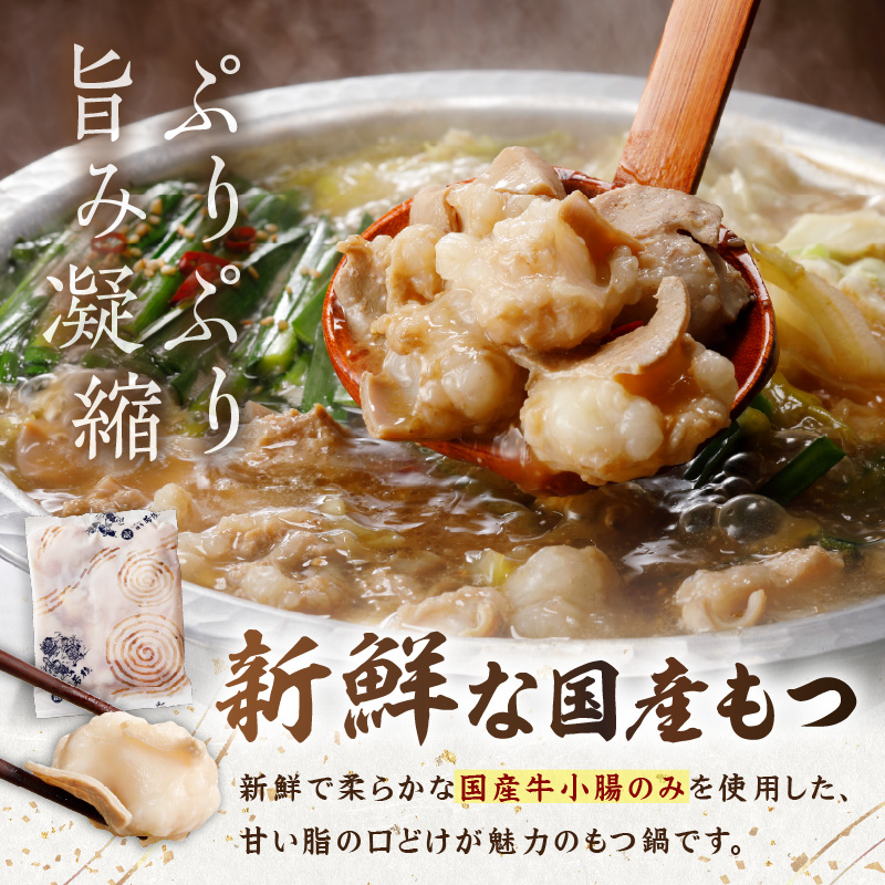 博多若杉牛もつ鍋2～3人前セット辛子明太子切れ子500g付【024-0019】