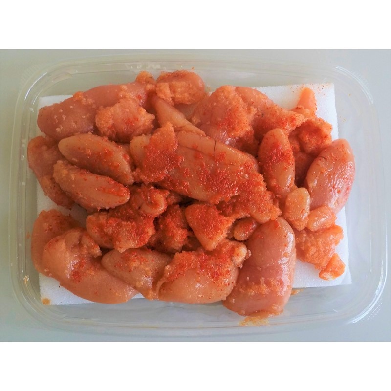 博多名物明太子食べ比べ かねふく太腹辛子明太子360g  ・まるきた水産無着色明太子250g  【034-0055】