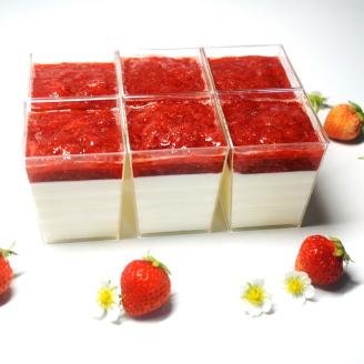 プレミアムあまおうレアチーズケーキ　6カップ【045-0007】