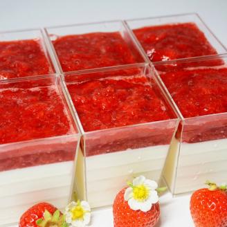 プレミアムあまおうレアチーズケーキ　6カップ【045-0007】