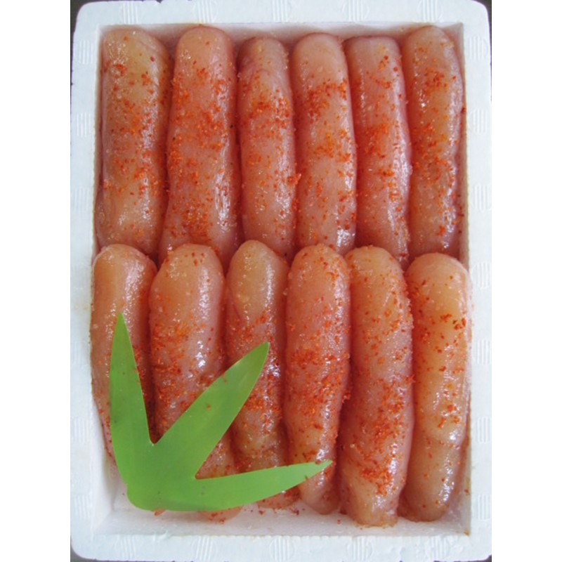 【氷温熟成辛子明太子】無着色　切れ子(切上)500g【050-0005】