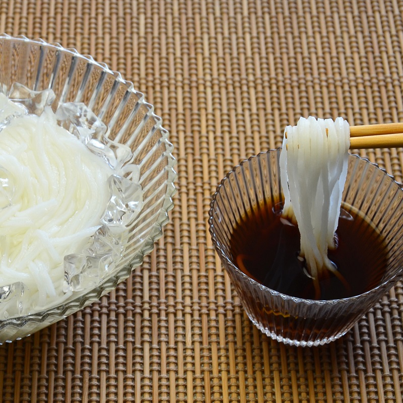 グルテンフリー中間新名物　マルゴめん中間産米麺(プレーン)5食＆手作り粒うに瓶詰のセット【001-0428】