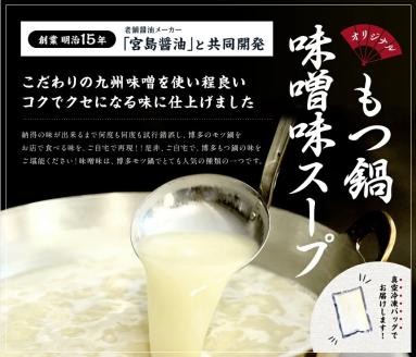 博多味噌もつ鍋　10人前セット【014-0015】