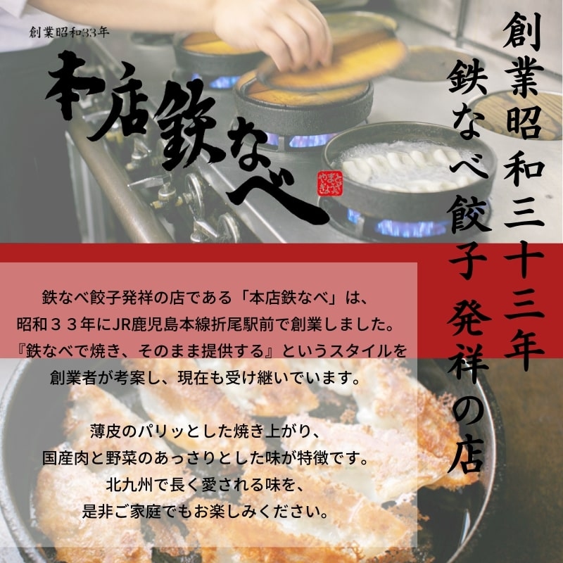 【4回定期便】本店鉄なべ冷凍ぎょうざ48個入り【040-0007】