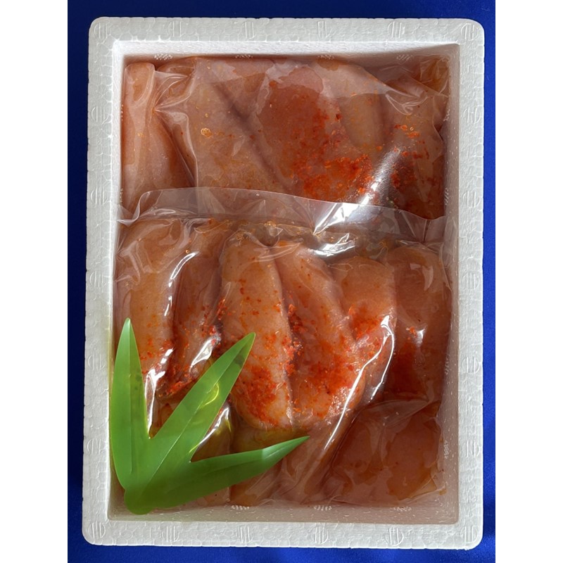 【氷温熟成辛子明太子】無着色　切れ子(切上)500g【050-0005】