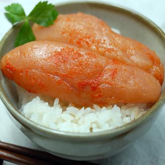 宮近　無着色辛子明太子1kg　化粧箱・包装紙付　遠賀魚市場筆頭仲買人厳選の味　1本物めんたいこ【001-0013】