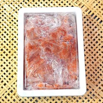 【6回定期便】無着色辛子明太子切子1kg　味わい豊かに粒仕立て【001-0360】