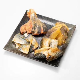 【6回定期便】中間市老舗マル五 辻鮮魚店鮭・鯖・カレイ西京漬&たまり醤油16切　Bセット【001-0382】