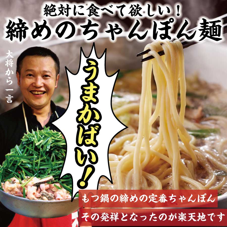 元祖もつ鍋楽天地2～3人用大容量国産牛モツ300g【012-0001】