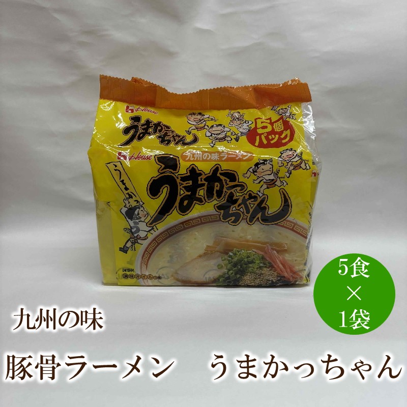 九州の味豚骨ラーメンうまかっちゃん5食セット【001-0330】