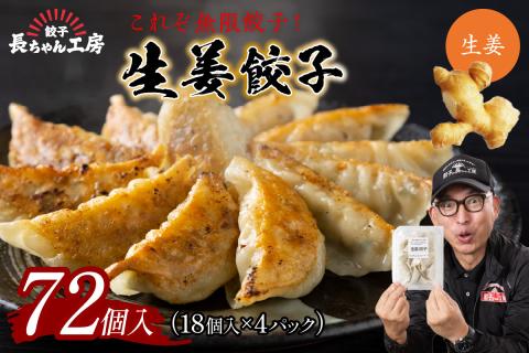 生姜餃子4パック(72個入り)【008-0002】