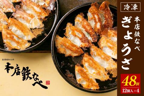 本店鉄なべ　冷凍ぎょうざ48個入り【040-0001】