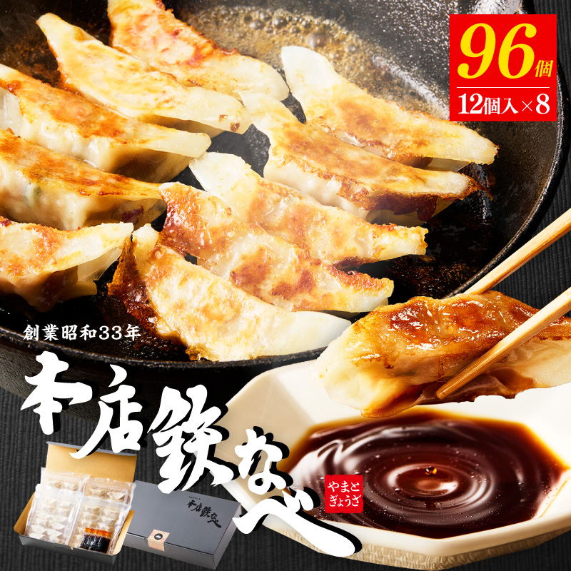 本店鉄なべ　冷凍ぎょうざ48個入り×2セット【040-0002】