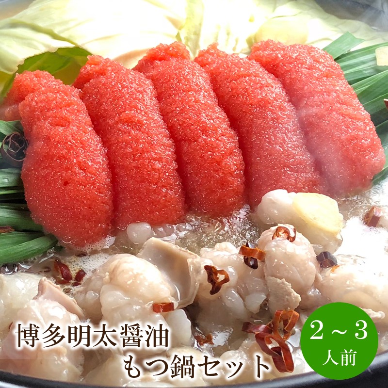 博多明太醤油もつ鍋セット 2～3人前【059-0071】