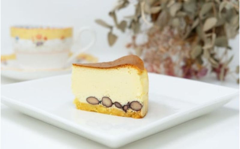 【低糖質】手作り黒豆ベイクドチーズケーキ