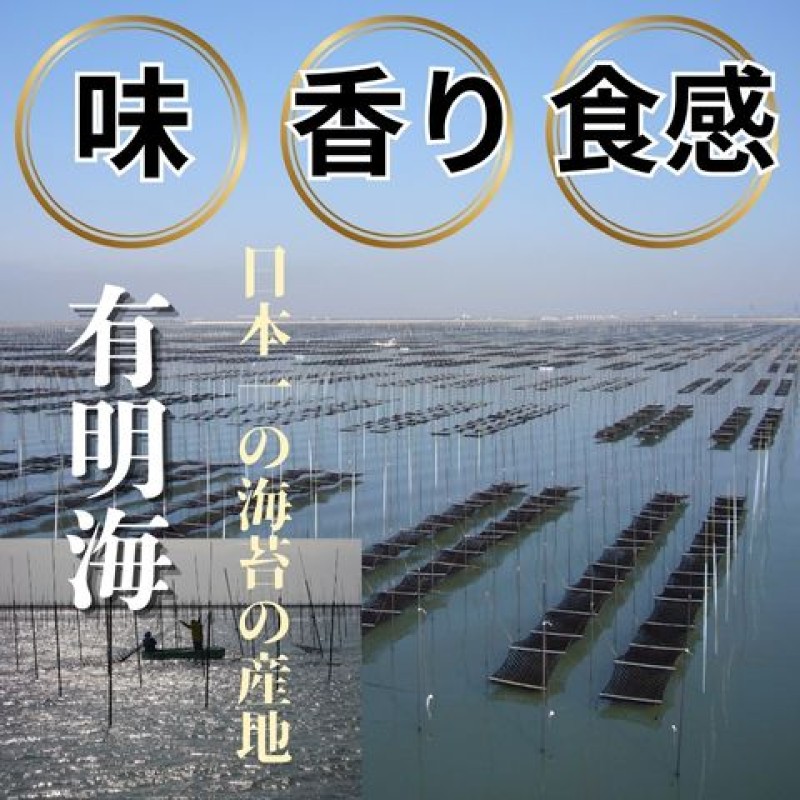 福岡有明のり 【竹】 わけあり 焼き海苔 全形10枚