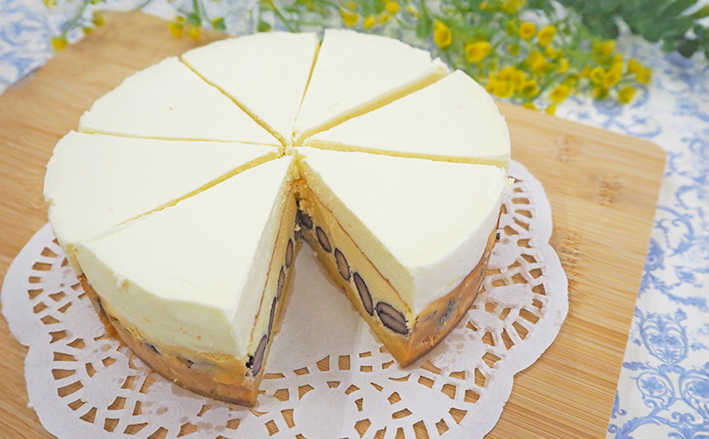 【低糖質】手作り黒豆ダブルチーズケーキ ケーキ チーズ スイーツ デザート お菓子 菓子 黒豆 大豆