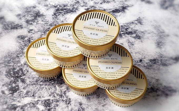 アイスクリーム 甘酒 6個 セット ピミル・オルペミ 小郡特産 甘酒 アイス デザート スイーツ 配送不可：沖縄、離島