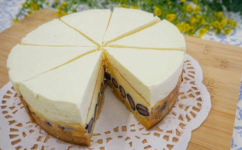 【低糖質】手作り黒豆ダブルチーズケーキ ケーキ チーズ スイーツ デザート お菓子 菓子 黒豆 大豆