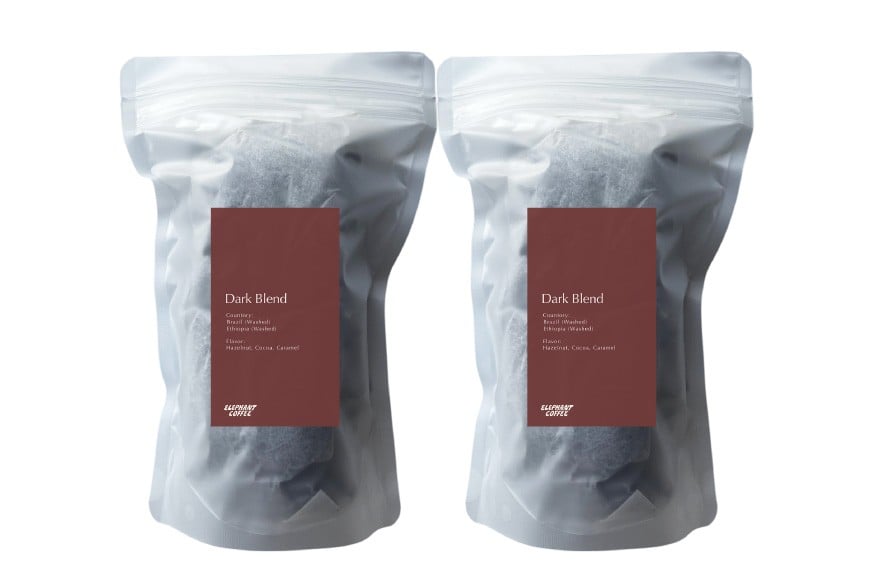 コールドブリュー コーヒー ダークブレンド 30g×6p×2袋 [エレファントコーヒー 福岡県 筑紫野市 21761135] スペシャルティ 珈琲 自家焙煎 アイスコーヒー オリジナル ブレンド