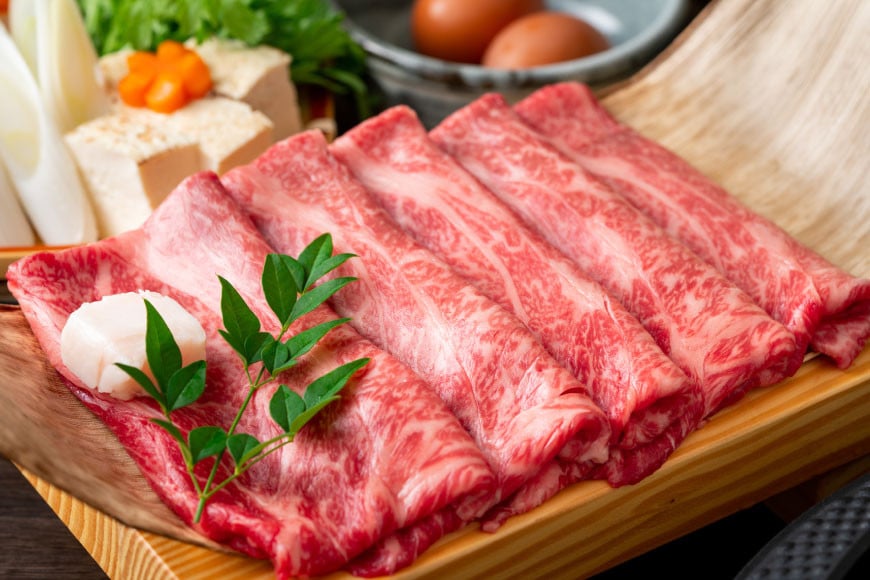 【厳選部位】博多和牛 サーロイン しゃぶしゃぶ すき焼き 用 スライス 500g×2p 計 1kg 化粧箱 [MEAT PLUS 福岡県 筑紫野市 21761017]