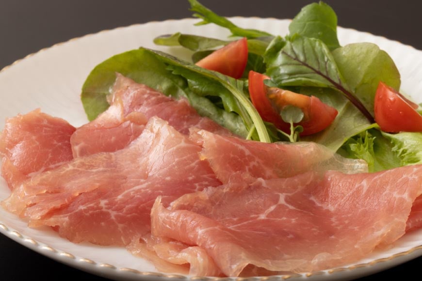 はかた 地どり 生ハム セット 200g×3p 計600g / MEAT PLUS / 福岡県 筑紫野市 [21760467] 鶏ハム 地鶏 ハム おかず おつまみ 惣菜