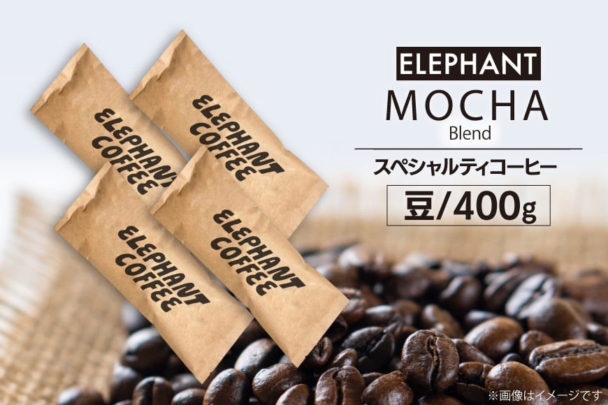 コーヒー 豆 モカブレンド 400g [エレファントコーヒー 福岡県 筑紫野市 21761144] 珈琲 スペシャルティコーヒー 自家焙煎