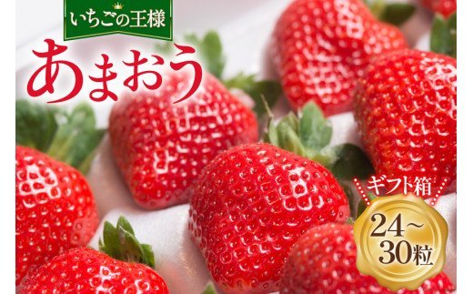 【期間限定発送】大粒で真っ赤な果肉 溢れ出す果汁 福岡産 あまおう 24-30粒 ギフト箱 [南国フルーツ 福岡県 筑紫野市 21760093] 苺 いちご イチゴ フルーツ 果物 くだもの 冷蔵