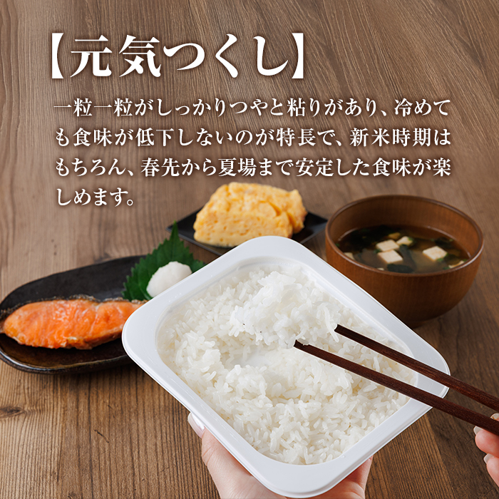 ＜数量限定＞福岡県産米 元気つくし パックご飯 (計48P)お米 おこめ 米 こめ コメ 白米 福岡県産 ブランド米 パック 災害 備蓄 小分け 酸味料無添加 常温 常温保存【ksg1749】【農産物直売所ほたるの里】