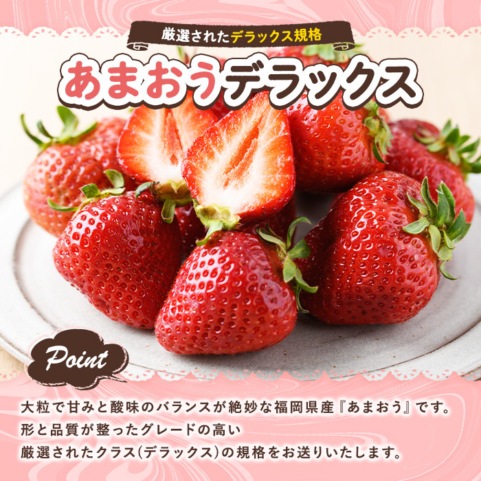 ＜先行予約受付中・数量限定＞2026年2月からお届け！あまおうデラックス(計約1.1kg) 苺 いちご イチゴ フルーツ 果物 くだもの 手作り スイーツ ＜離島配送不可＞【ksg1247】【THE FARM_strawberry】