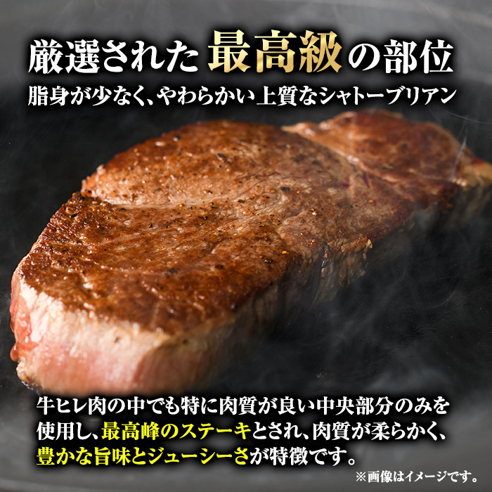 博多和牛シャトーブリアン(120g×4枚・計480g)牛肉 和牛 博多和牛 国産 ステーキ シャトーブリアン＜離島配送不可＞【ksg1285】【くしだ企画】
