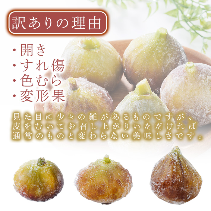 ＜不揃い・訳あり＞ 冷凍いちじく博多 とよみつひめ (計約1kg) 冷凍 いちじく イチジク フルーツ 果物 くだもの 福岡限定 オリジナルブランド＜離島配送不可＞【ksg1756】【農産物直売所ほたるの里】