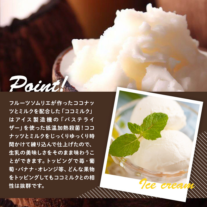 フルーツソムリエが作った濃厚優しいココナッツアイス(1L) アイス アイスクリーム ココナツ 手作り スイーツ ＜離島配送不可＞【ksg0055】【南国フルーツ】