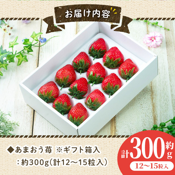 ＜先行予約受付中！2025年11月下旬～2026年3月末に順次発送予定＞あまおう 苺 ギフト箱(12-15粒)いちご 苺 フルーツ 果物 くだもの 福岡限定 贈答用 冷蔵 ＜離島配送不可＞【ksg0004】【南国フルーツ】