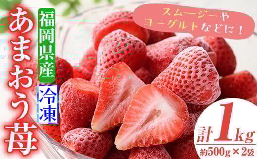 ＜先行予約受付中！2026年4月より順次発送＞冷凍あまおう苺(約500g×2袋・計1kg)いちご イチゴ 冷凍 シャーベット 冷凍いちご ヨーグルト ジャム ＜離島配送不可＞【ksg0046】【南国フルーツ】